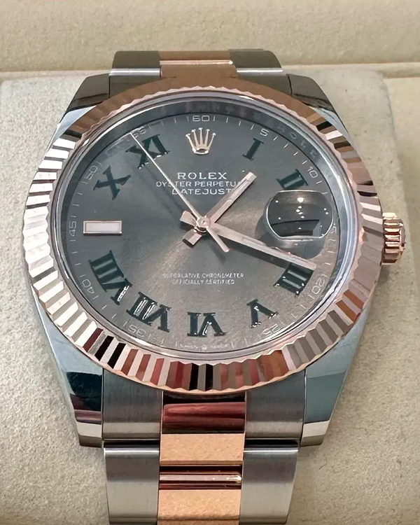 No Reserve - 2026 Rolex Datejust "Wimbledon" 41MM Slate Dial Two-Tone Oyster Bracelet (126331)