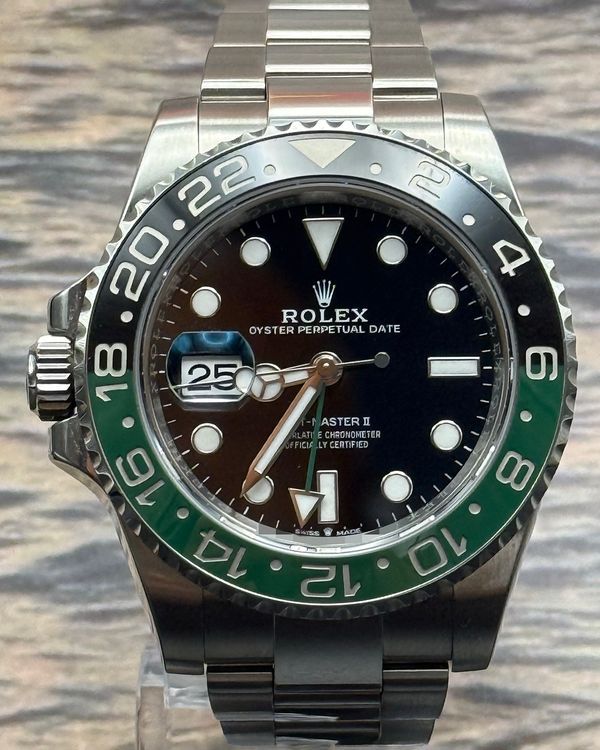 2023 Rolex GMT-Master II “Sprite” 40MM Black Dial Oyster Bracelet (126720VTNR)