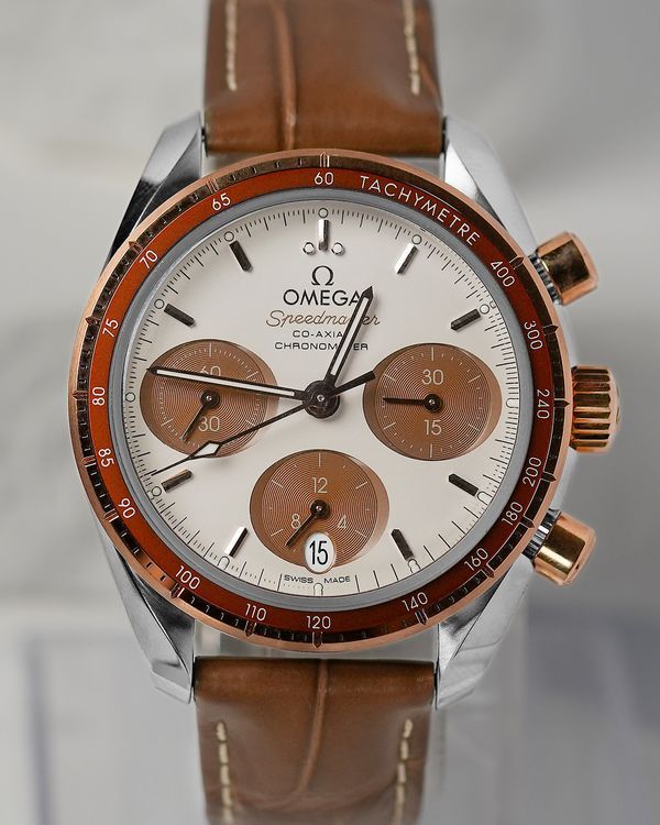 2022 Omega Speedmaster 38MM Brown "Capuccino" Dial Leather Strap (324.23.38.50.02.002)