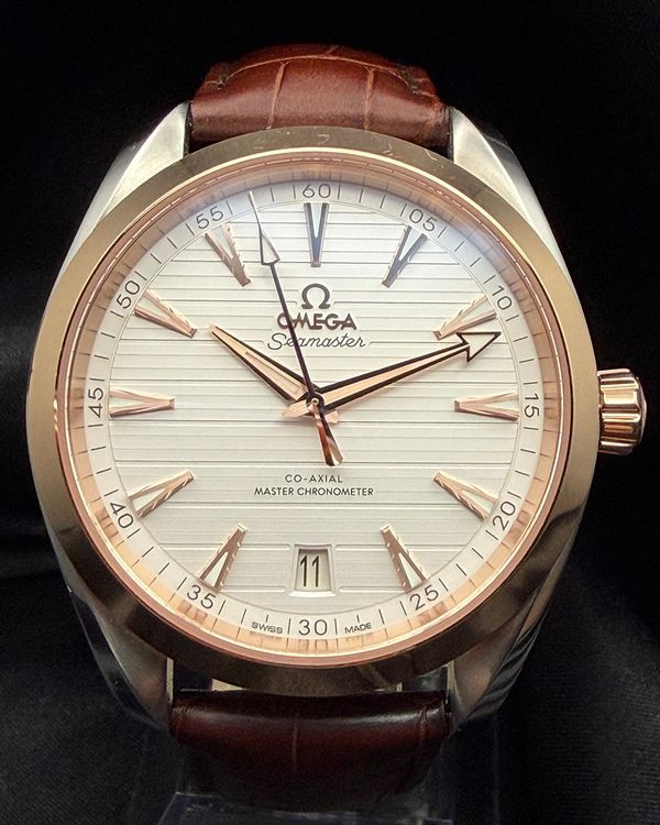 2025 Omega Seamaster Aqua Terra 150M 41MM Silver Dial Leather Strap (220.23.41.21.02.001)