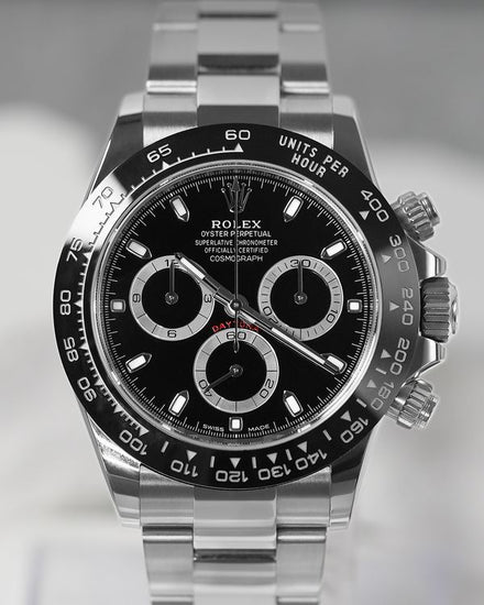 2020 Rolex Cosmograph Daytona 40MM Black Dial Oyster Bracelet (116500LN)