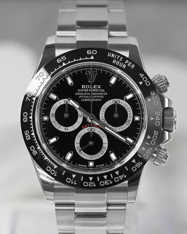 2020 Rolex Cosmograph Daytona 40MM Black Dial Oyster Bracelet (116500LN)
