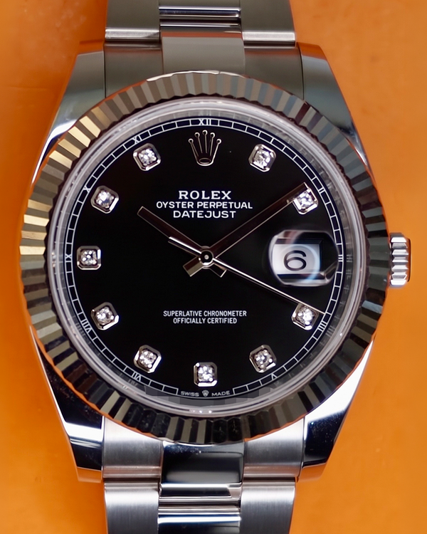 2025 Rolex Datejust 41MM Black Dial Oyster Bracelet (126334)