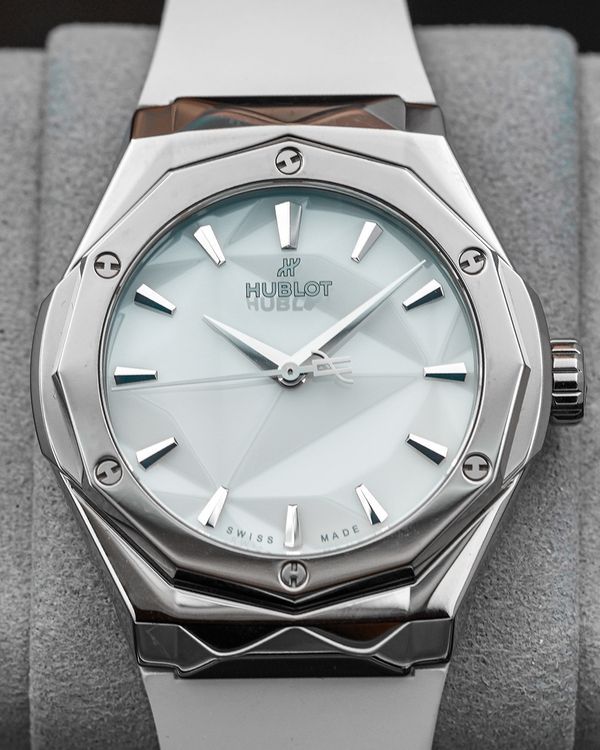 2025 Hublot Classic Fusion "Orlinski Alternate Pavé" 40MM White Dial Rubber Strap (550.NS.2200.RW.ORL20)