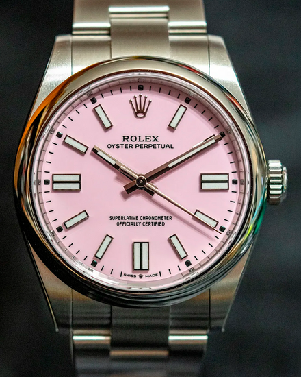 2026 Rolex Oyster Perpetual 41MM Pink Dial Oyster Bracelet (134300)