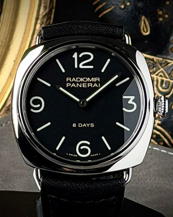 2019 Panerai Radiomir 8 Days 45MM Black Dial Leather Strap (PAM00610)