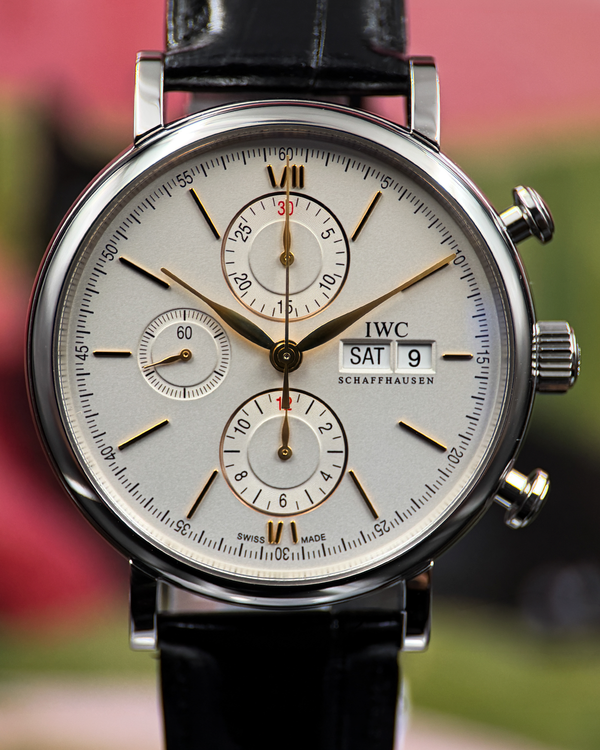 2019 IWC Schaffhausen Portofino 42MM Silver Dial Leather Strap(IW391031)