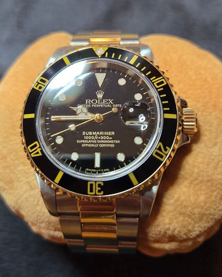 2007 Rolex Submariner Date 40MM Black Dial Two-Tone Oyster Bracelet (16613)