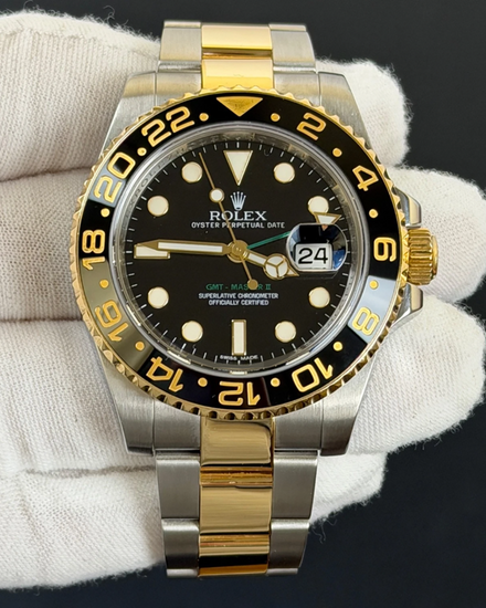 2017 Rolex GMT-Master II 40MM Black Dial Two-Tone Oyster Bracelet (116713LN)