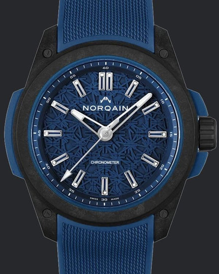 2026 Norqain Wild One 42MM Blue Dial Rubber Strap (NNQ3000)