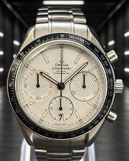 No Reserve - 2019 Omega Speedmaster Racing 40MM Silver Dial Steel Bracelet (326.30.40.50.02.001)