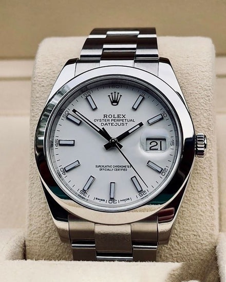 2013 Rolex Datejust II 41MM White Dial Oyster Bracelet (116300)