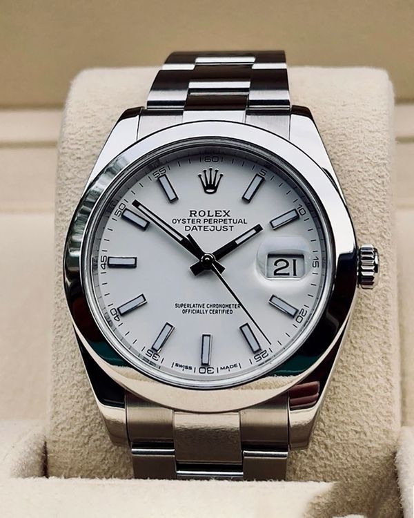 2013 Rolex Datejust II 41MM White Dial Oyster Bracelet (116300)