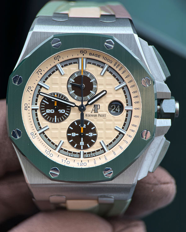 2018 Audemars Piguet Royal Oak Offshore 44MM Champagne Dial Rubber Strap (26400SO.OO.A054CA.01)