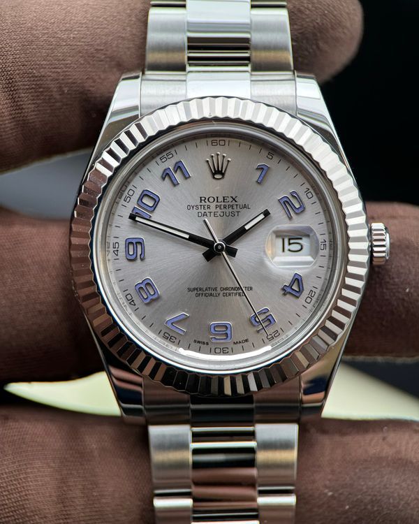 2013 Rolex Datejust II 41MM Silver Dial Oyster Bracelet (116334)