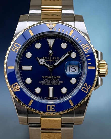 2019 Rolex Submariner Date "Bluesy" 40MM Blue Dial Two-Tone Oyster Bracelet (116613LB)