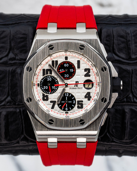 2018 Audemars Piguet Royal Oak Offshore Chronograph 42MM White Dial Rubber Strap (26170ST.OO.D101CR.02)
