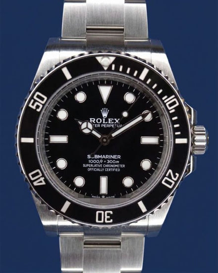 Rolex Submariner No-Date 41MM Black Dial Oyster Bracelet (124060)