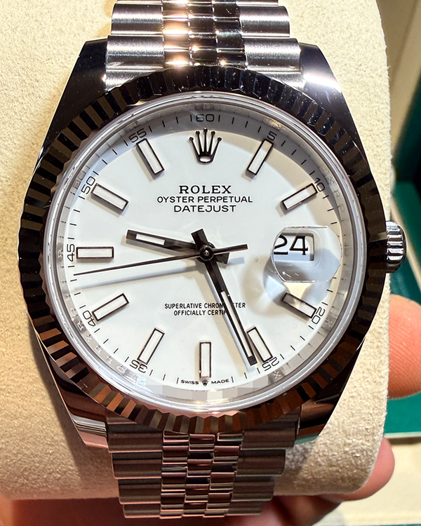 2026 Rolex Datejust 41MM White Dial Jubilee Bracelet (126334)