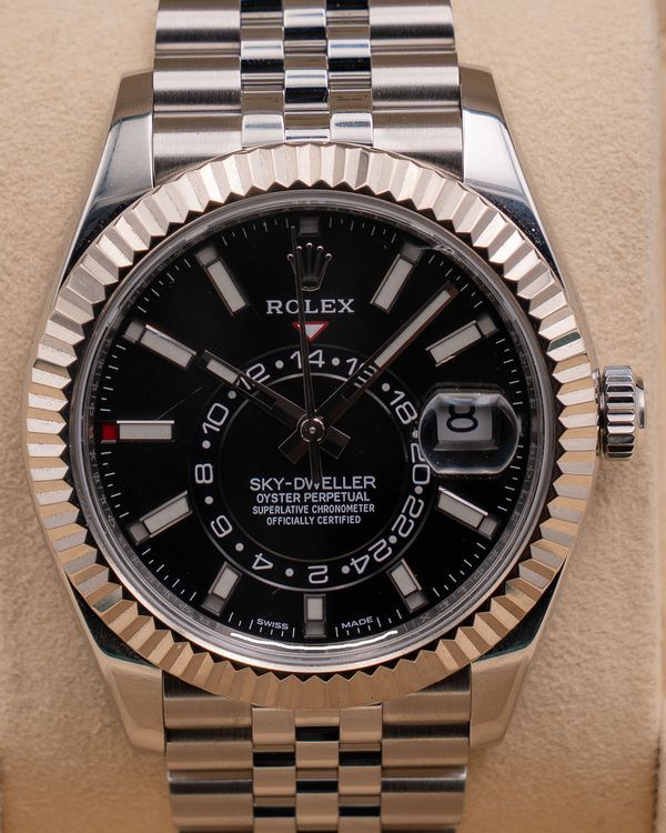 2022 Rolex Sky-Dweller 42MM Black Dial Jubilee Bracelet (326934)