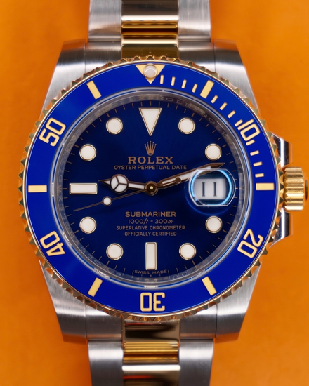2018 Rolex Submariner Date "Bluesy" 40MM Blue Dial Two-Tone Oyster Bracelet (116613LB)
