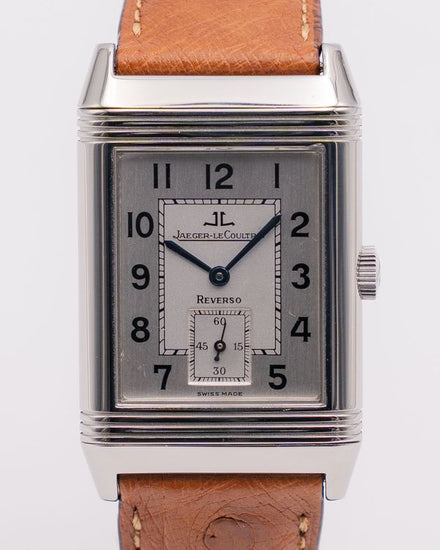 Jaeger-LeCoultre Reverso Grande Taille Monoface 40.1MM Silver Dial Leather Strap (Q2708410)