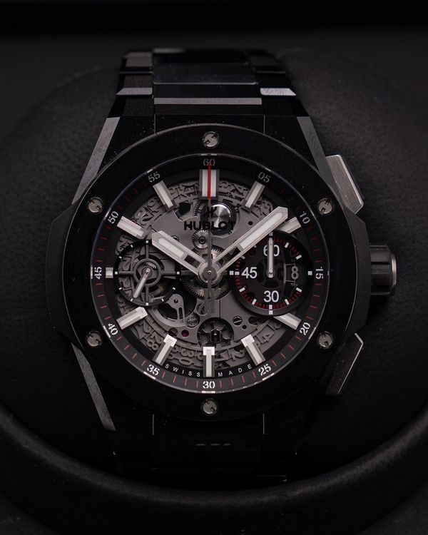 Hublot Big Bang Integrated Black Magic 42MM Skeleton Dial Ceramic Bracelet (451.CX.1170.CX)