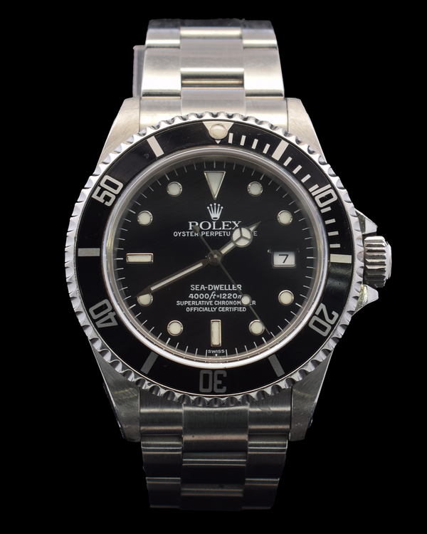 1989 Rolex Sea-Dweller 4000 40MM Black Dial Oyster Bracelet (16600)