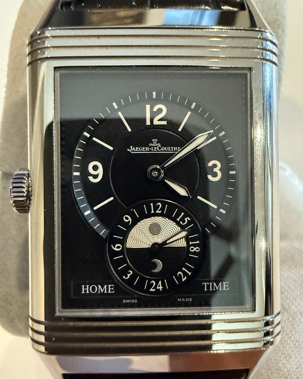Jaeger-LeCoultre Reverso Duoface 32MM Silver Dial Leather Strap (Q3748420)