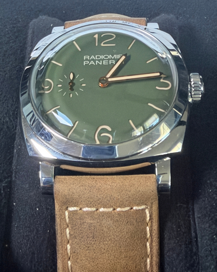 2020 Panerai 995 Radiomir "Military Green" 1940 3 Days 45MM Green Dial Leather Strap (PAM00995)