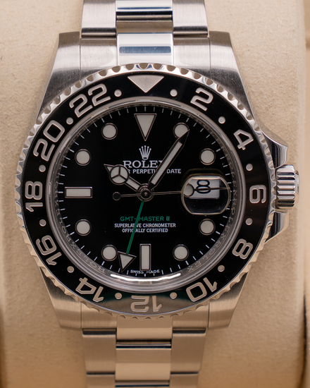 2015 Rolex GMT-Master II 40MM Black Dial Oyster Bracelet (116710LN)