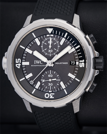 2017 IWC Schaffhausen Aquatimer 46MM Grey Dial Rubber Strap (IW379506)