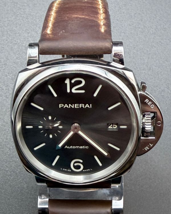 2022 Panerai Luminor Due 42MM Grey Dial Leather Strap (PAM00904)