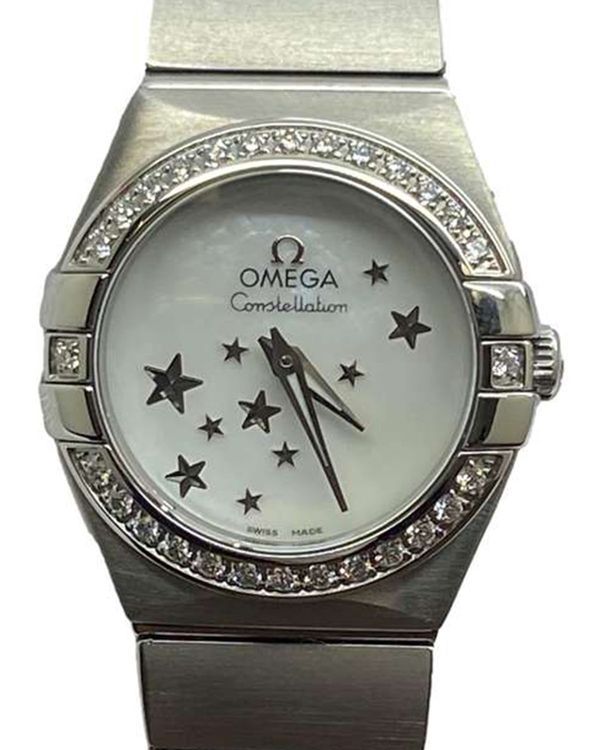 2017 Omega Constellation 24MM Quartz White Dial Steel Bracelet  (123.15.24.60.05.003)