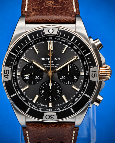 2024 Breitling Chronomat "Triumph Edition" B01 42MM Grey Dial Leather Strap (TB0134)