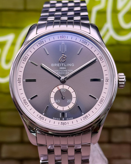 2023 Breitling Premier Automatic 40MM Grey Dial Steel Bracelet (A37340351B1A1)