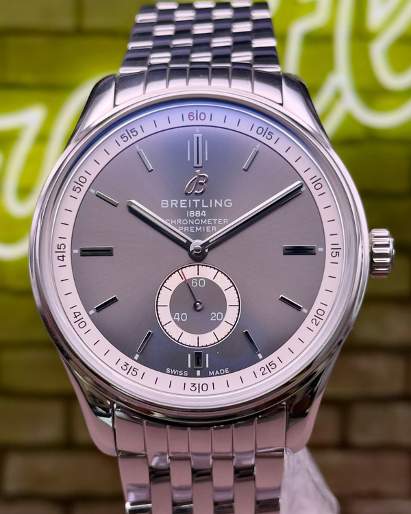 2023 Breitling Premier Automatic 40mm Grey Dial Steel Bracelet (A37340351B1A1)