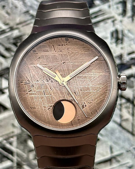 2026 H. Moser & Cie Streamliner Perpetual Moon Concept 40MM Meteorite Dial Steel Bracelet (6270-1200)