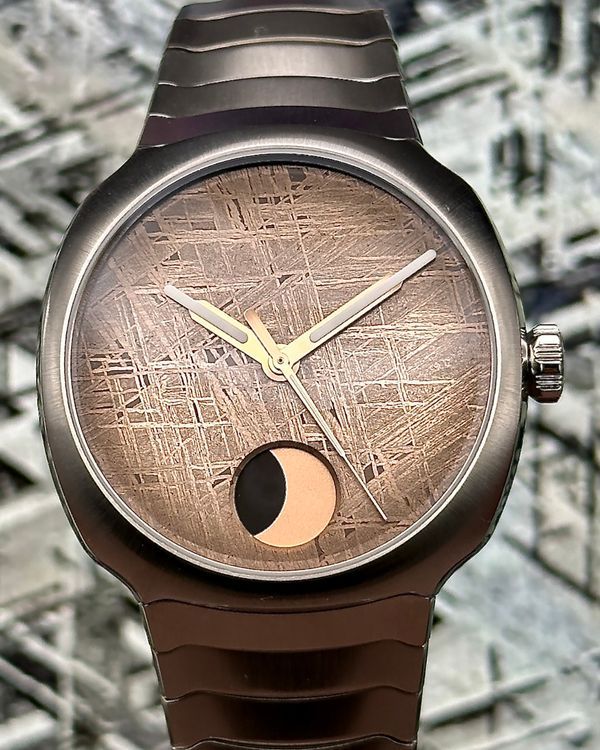 2026 H. Moser & Cie Streamliner Perpetual Moon Concept 40MM Meteorite Dial Steel Bracelet (6270-1200)