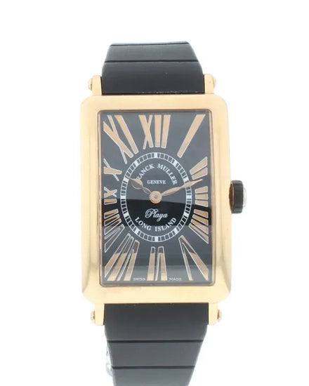 Franck Muller Long Island 26MM Quartz Black Dial Rubber Strap (952 QZ REL PLY)