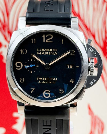 Panerai Luminor Marina 1950 3 Days 44MM Black Dial Rubber Strap (PAM01359)