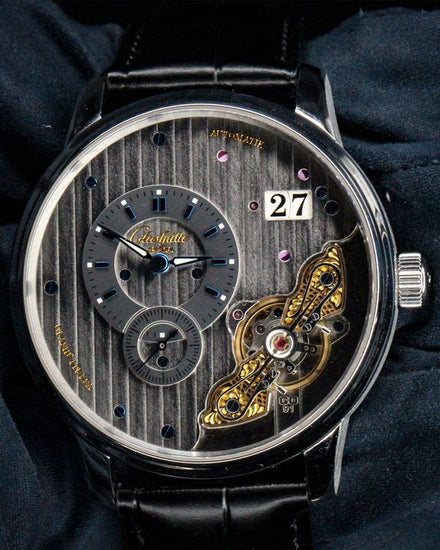 No Reserve - 2024 Glashütte Original PanoMaticInverse 42MM Silver Dial Leather Strap (1-91-02-02-02-50)