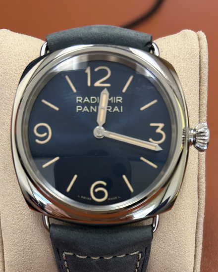 2025 Panerai Radiomir Officine 45MM Blue Dial Leather Strap (PAM01383)