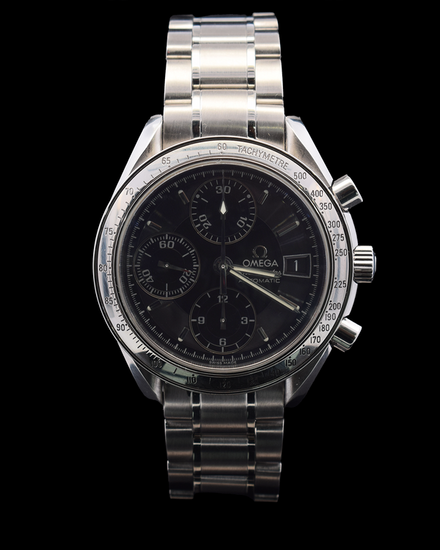 Omega Speedmaster Date 39MM Black Dial Steel Bracelet (3513.50.00)