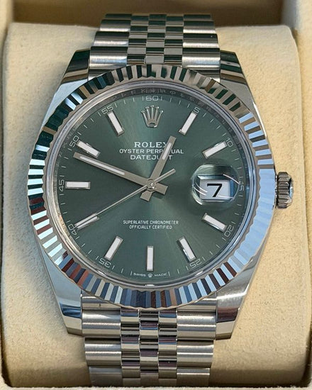 2026 Rolex Datejust 41MM "Mint" Green Dial Jubilee Bracelet (126334)