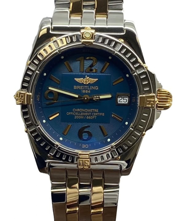 2006 Breitling Callisto 35MM Quartz Blue Dial Two Tone Bracelet (B77346)