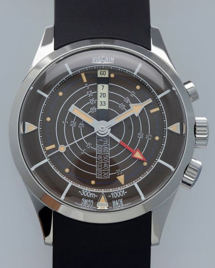 No Reserve - 2026 Vulcain Nautical L.E. 42MM Black Dial Rubber Strap (Massena LAb)