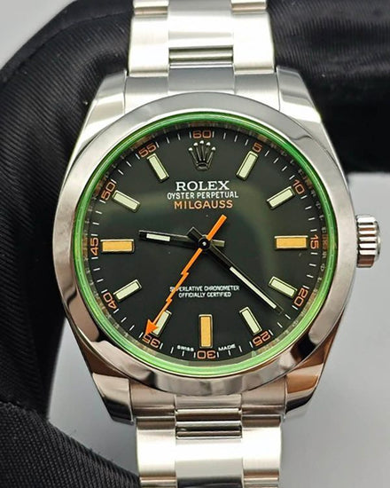 2016 Rolex Milgauss 40MM Black Dial Oyster Bracelet (116400GV)