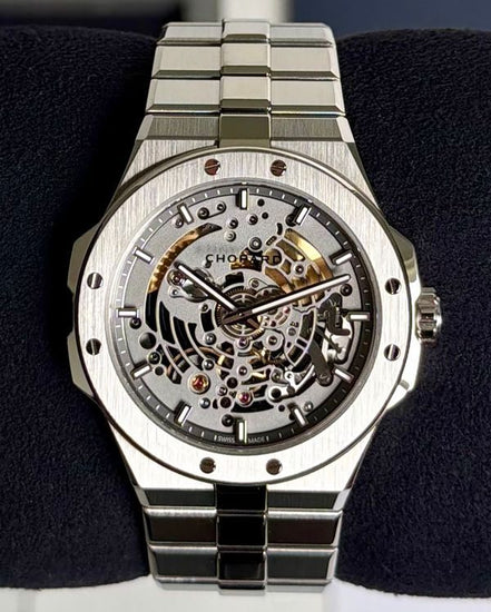 2025 Chopard Alpine Eagle 41MM Skeleton Dial Titanium Bracelet (298630-3001)