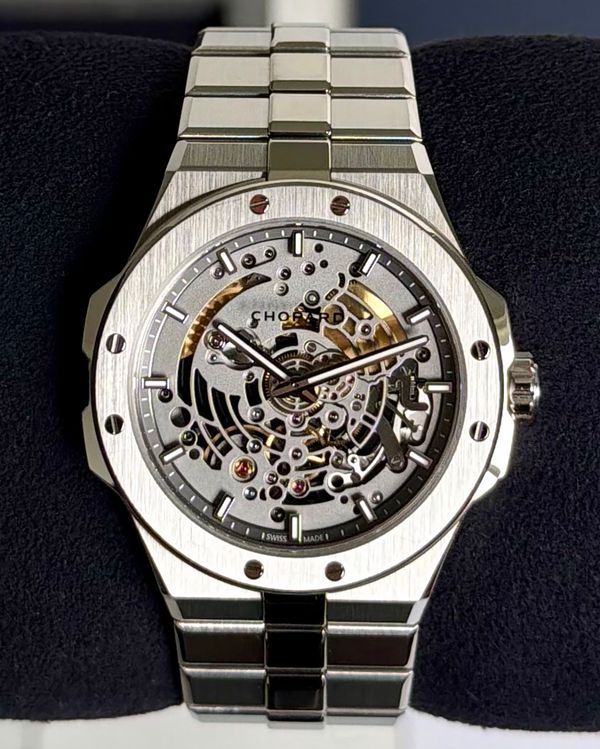 2025 Chopard Alpine Eagle 41MM Skeleton Dial Titanium Bracelet (298630-3001)